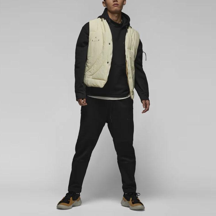 Jordan Solid Color Logo Embroidery Loose Knit Sweatpants Men Bottoms Black DV7688-010