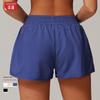 Guangzhou Zechuang Clothing Co., Ltd Zechuang Pocket Nude Feel Quick-Drying Yoga Shorts Fake Two-Piece Sports Hip Lifting