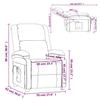 VidaXL Electric Recliner Dark Green Fabric 3098358