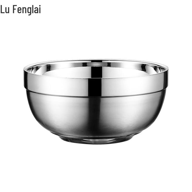 304 Stainless Steel Double-Layer Insulated Bowls, 10-Pack 12cm