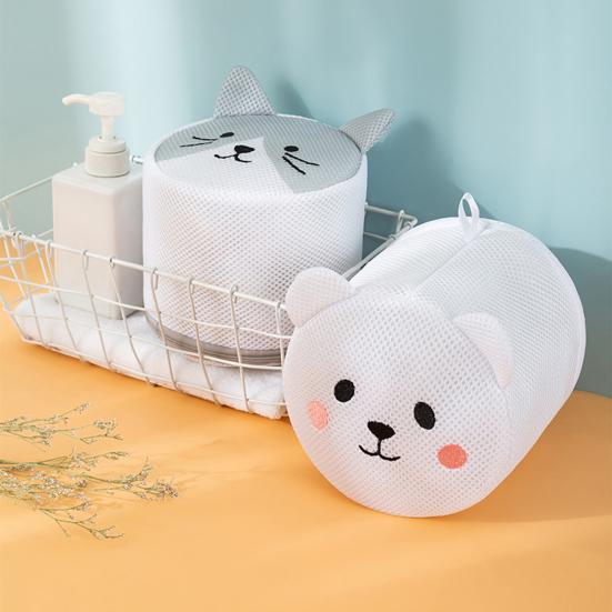 Zipper Closure 4 Styles Chic Large Capacity Daily Use Durable Washing Machine Laundry Bag Clothing Washing Bag