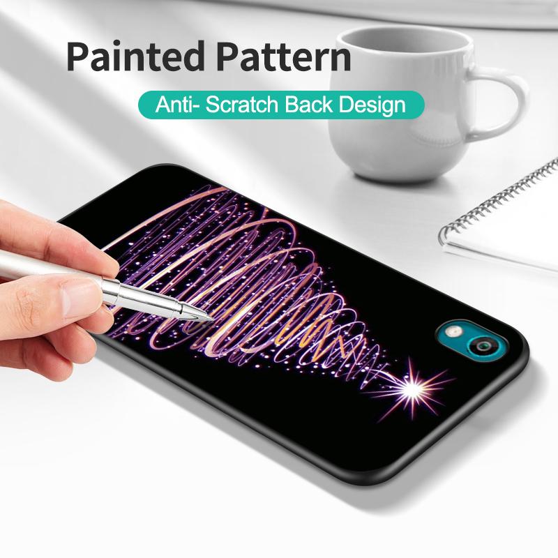 Black Tpu Case For Huawei Honor X8 50 Lite Pro 10 Lite Nova 5t 8 9 Pro 4G 5G 8i Cover Christmas Tree Light Winter