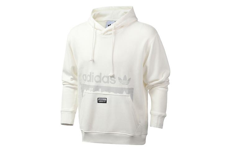 Adidas Originals R.Y.V Sweatshirts Men s White Hooded Moderate Regular ED7207 XL