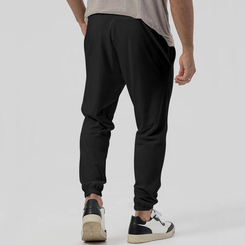 Neue Sporthose Herren Herbst und Winter einfarbig Freizeithose Wächterhose locker Kordelzughose Trend
