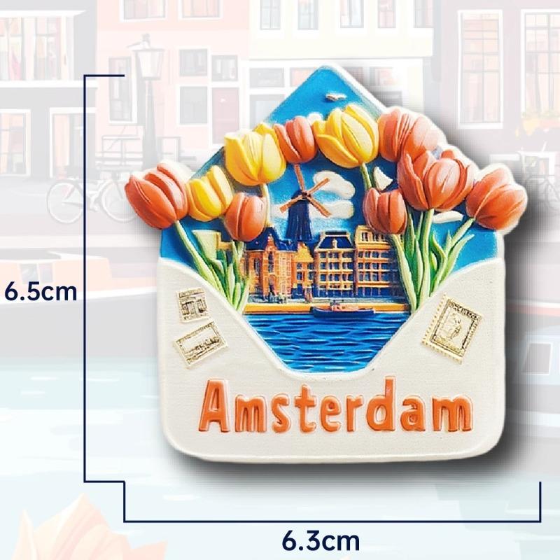 

the Netherlands Souvenris Tulips Fridge Magnets Holland Amsterdam Windmill Fridge Magnets Home Decoration Wedding Gifts