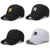 Embroidery R Letter Baseball Hat Adjustable Sun Protection Breathable Gifts