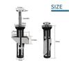 Universal Toilet Seat Bolts and Screws, Toilet Seat Fixing Quick Release Hinge Fitting, Toilet Seat Replacement Kit Easy Installation(2pcs) P202501101