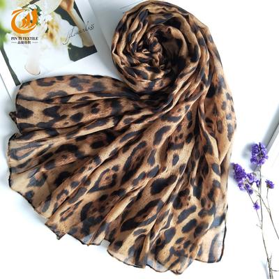 Printed Long Scarf Leopard Print Female Popular Scarf Beach Towel