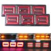 2PCS Trailer Truck Caravan Boat Car Led Rear Stop Tail Light 24V Waterproof Flow Steering Brake Reversing Traffic Fog Lamp