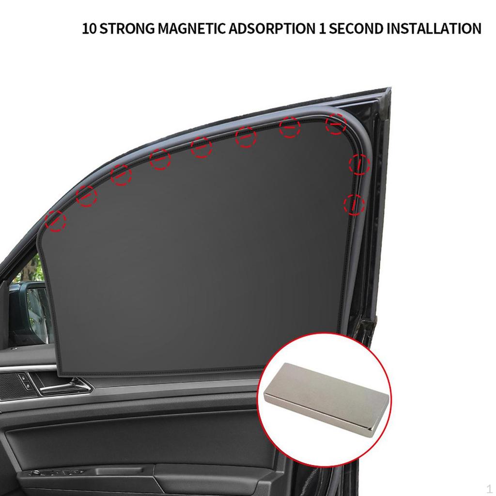 Ventana de Coche, Bloquea la Luz Solar Directa Mantiene la Temperatura Interior Cubiertas para Acampar Viajes