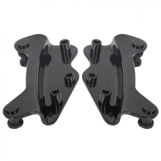 Schwarzes 4-Punkt-Docking-Hardware-Kit für Harley Touring Electra Glide 2009-2013