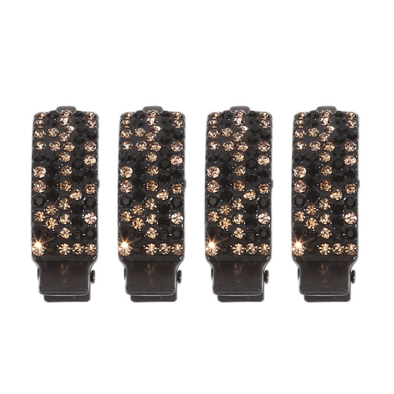 Rhinestone Hair Clips 4Pcs Set Crystal Bangs Claw Clips For Women Ponytail Barrettes Hairpins Fashion Exquisite Hair Accessories Gift For Girls