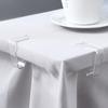 8/12Pcs Transparent Tablecloth Clips Mini Size Non-Slip Widely Used Clear Table Cloth Holders Table Cover Clamps