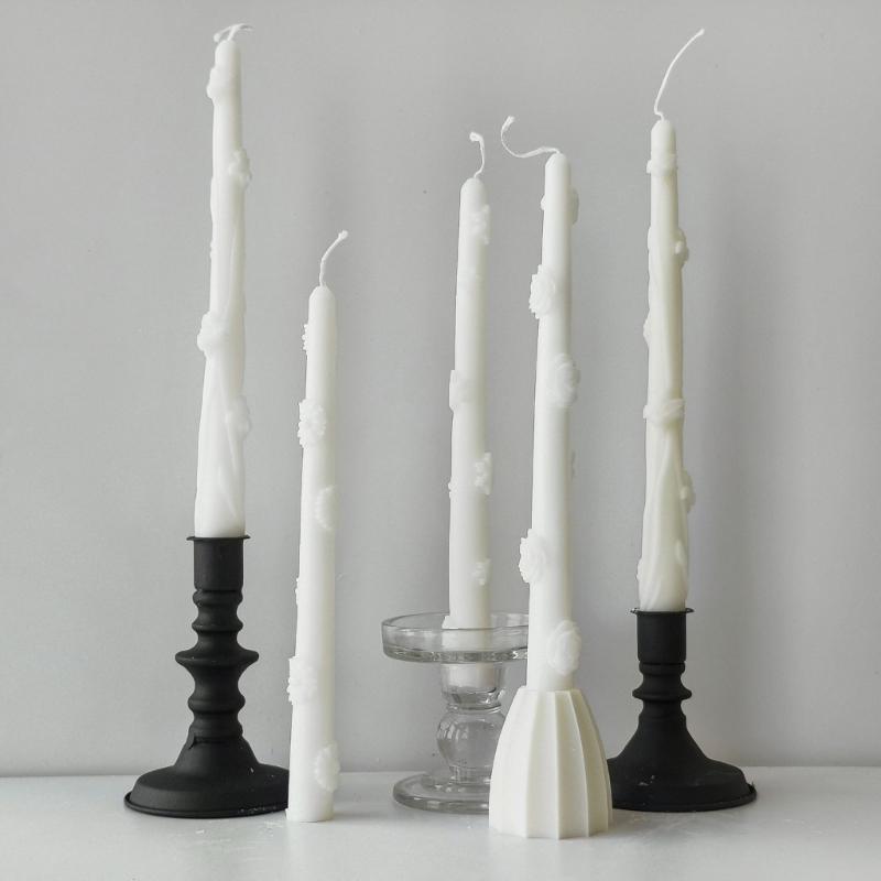 Molde Longo de Silicone Resistente ao Calor Amigo do Utilizador Molde de Silicone para Vela Longa Perfeito para Várias Ocasiões