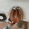 Retro Pu Leather Bag For Women Designer Bucket Crossbody Bag Korean Style Y2k Brand Bag Ladies Commuting Underarm Handbag