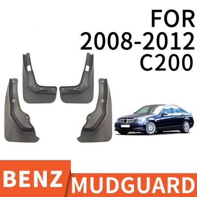 For Benz C200 2008-2012 2009 2010 2011 Car Fender Flares Mud Flaps Arch Wheel Eyebrow Lips Car Mudguards Fender Wing Cover Plastic Flaps Guards