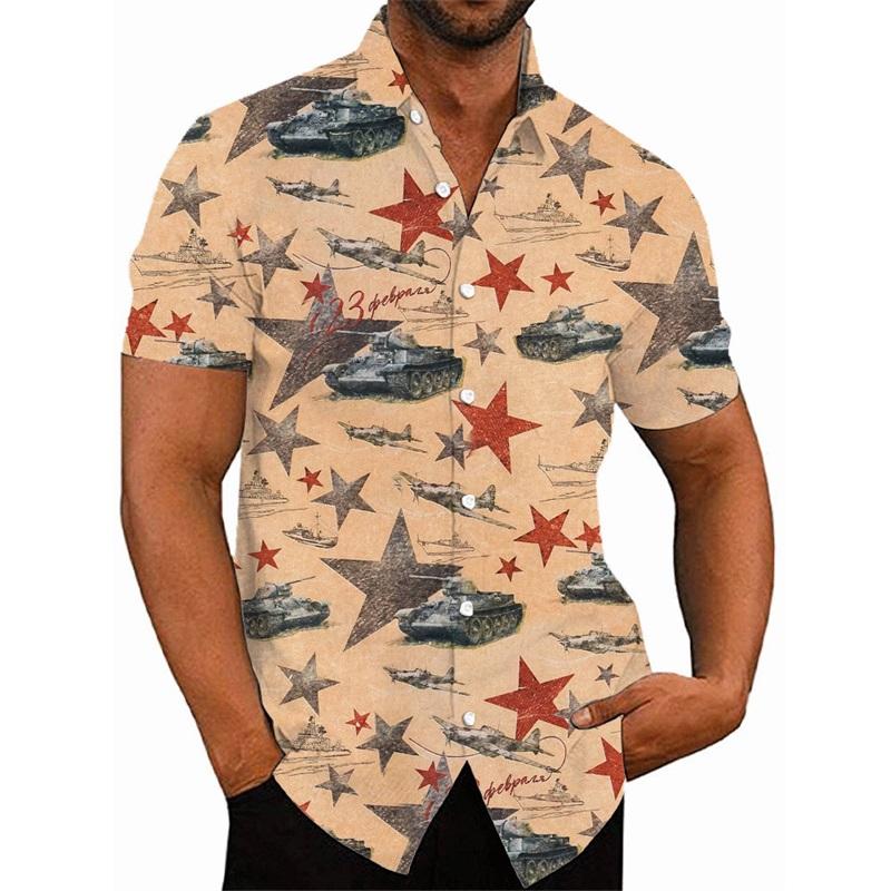 

3d Print Fighter Plane Graphic Shirt For Men Summer Casual Oversized Hawaiian Shirts & Blouses Streetwear Men s Button Up Shirt M