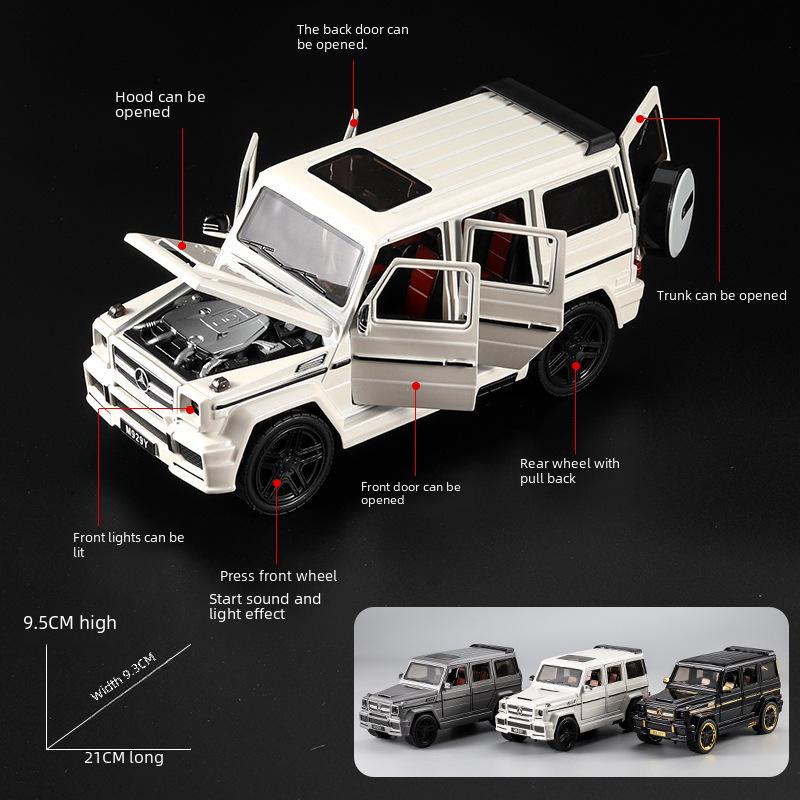 Large 1:24 Mercedes-Benz G65 Alloy Car Model with Sound and Light, Pull-Back, for Boys - Hot Sale In Taiwan Province.