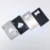 Stainless Steel Ace of Spades Bottle Opener (4-Pack)