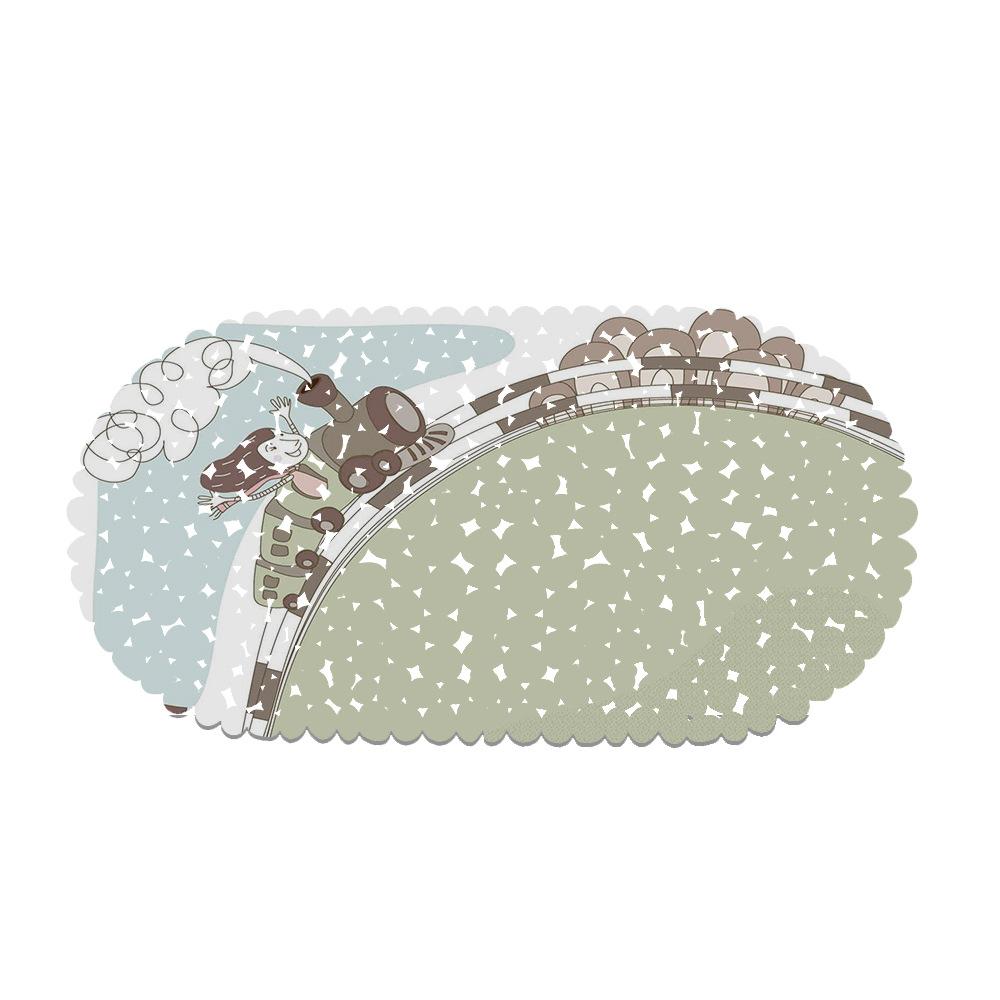 Beautiful Illustrations Balcony Bathroom Mat Hydrophobic Non-Slip Door Mat Swimming Pool Public Places Non-Slip Floor Mat