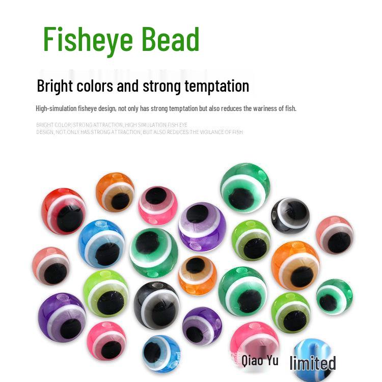 Fischaugen-Rasselperlen: Zubehör für Weichköder für Texas Rig, Collision und Bionic Lures