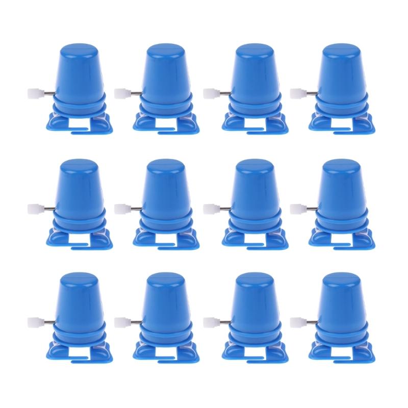 Set of 12 Small Wind up Robot Plastic Simple Operations Wind up Robot for Kids' Learning and Adults' Collection