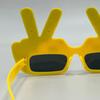 Football Theme Sunglasses, Lightweight Football Events Glasses, Funny Peace Gesture Stadium Sunglasses for Men Women Football Fans Game Day Photos