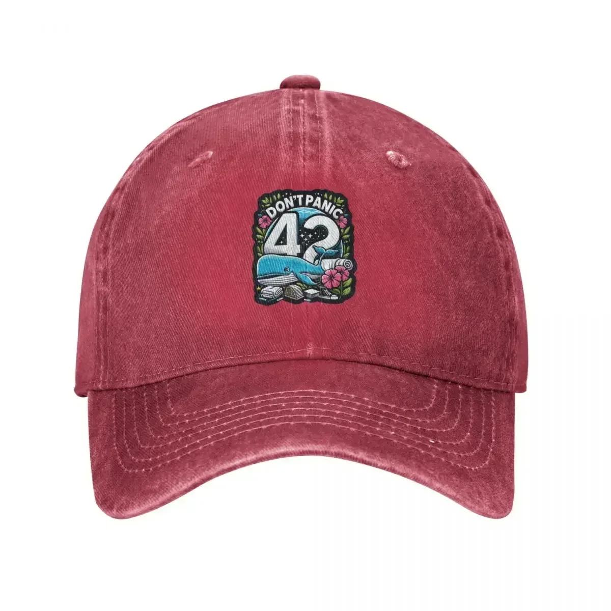Dont Panic the whale and the petunia dont forget your towel Baseball Cap Ball Cap Womens Hats Unisexs