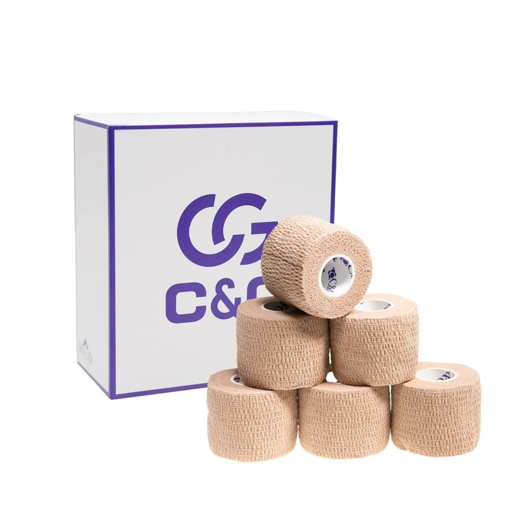Handy Cut Tape 50mm X 6 Rolls C&G 6.9m (Beige)