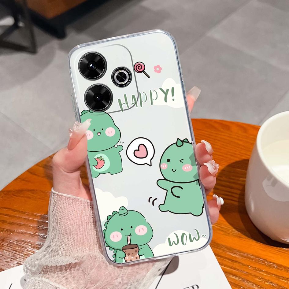 Populární pouzdro s graffiti motýlem pro Xiaomi Redmi 13 13C 14C A3 Note 13 Pro K70E K60 Ultra Nový kryt Měkký silikonový Ochrana proti pádu Průhledné pouzdra na telefon pro Redmi