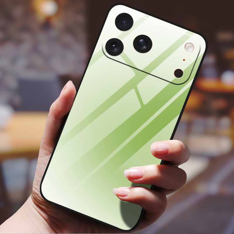 Gradient Phone Case for iphone 17  pro max iphone17 Air Tempered Glass Hard Back Cover for Apple iphone17pro Candy Color Pattern