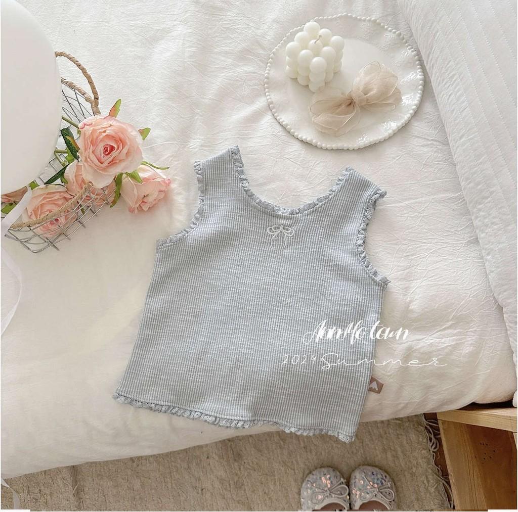 

Adorable Girls Summer Outfit Set Featuring Soft Cotton Fabric And Charming Cartoon Design Blue,Size 80