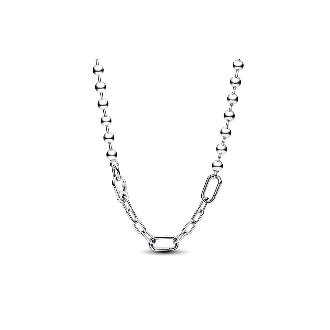 Pandora Me Charm Ring Chain 925 Silver Necklace Women necklace 392799C00 Box,F,Silver