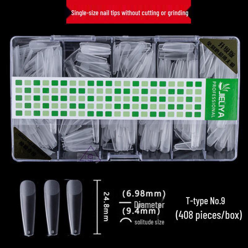 Single Number Frosted Ultra-Thin Nail Tips - Small Size, Traceless, Refillable, Half/Full Stick, Free Carving.