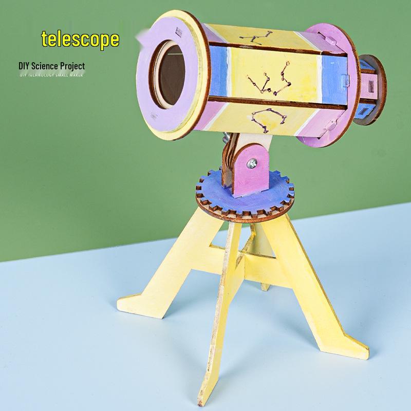 DIY Astronomical Telescope Kit for Kids - Educational Science Experiment Materials
