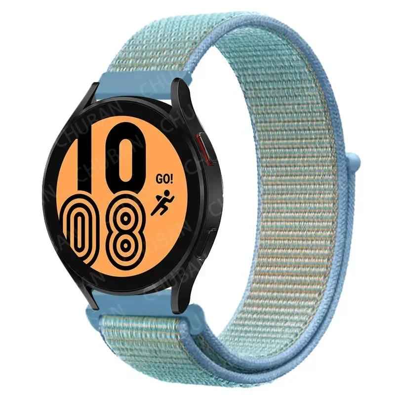20mm/22mm Nylon Loop For Samsung Galaxy Watch 7/6/4/Classic/3/5/pro/Active 2 Sport Breathable Band Huawei Watch GT 4-3-2e Strap