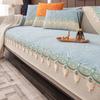 Nordic Light Luxury Sofa Cushion Four Seasons Universal Cover Cloth Cover Cover Non-Slip Seat Cushions All-Inclusive Chenille Thickened Living Room