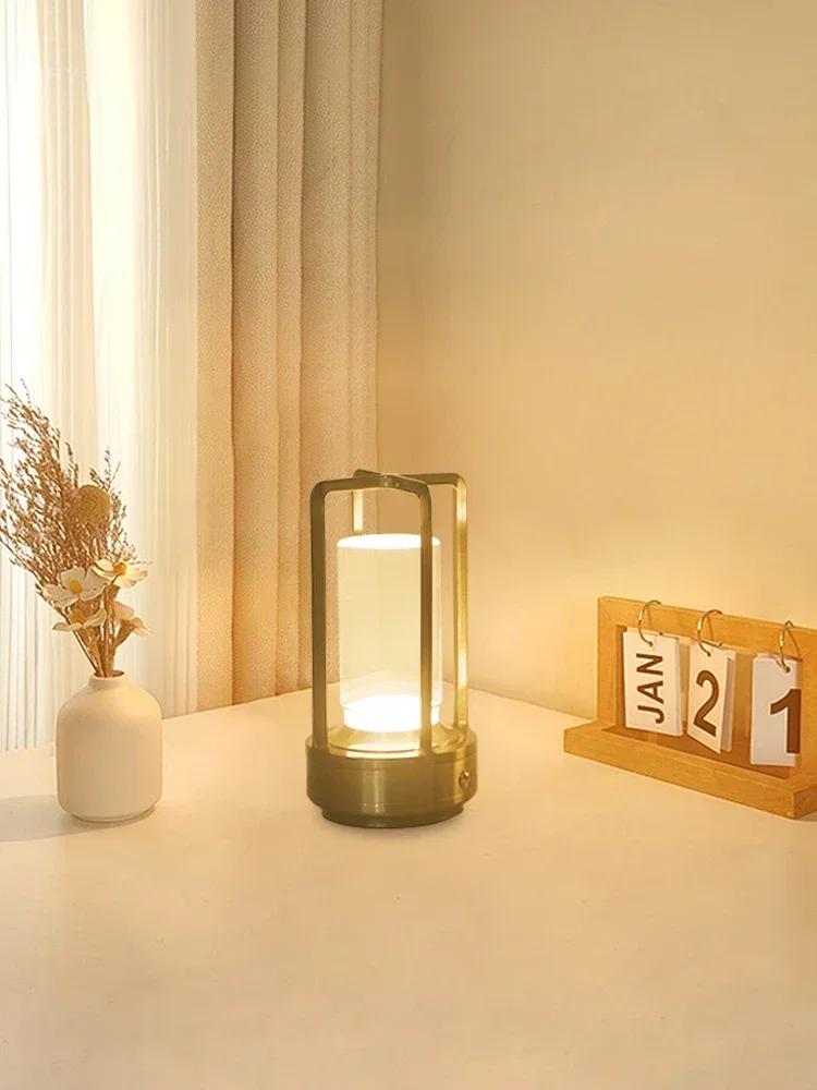 Nachtlicht Schwarz Gold Silber Tischlampe Touch USB-Laden Umgebungslicht Geeignet für Schlafzimmer Wohnzimmer