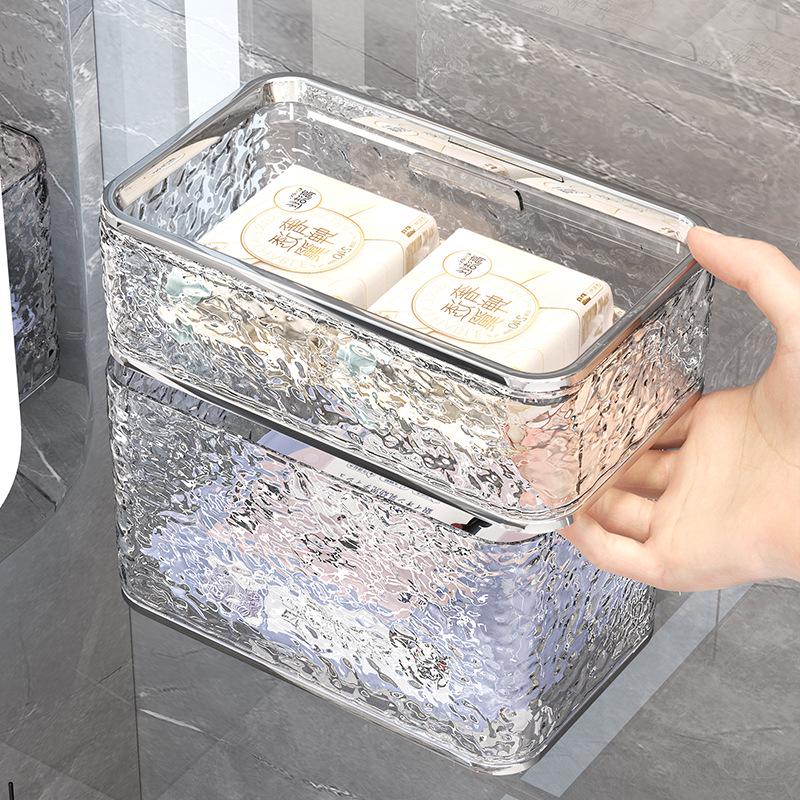 Wall-Mounted No-Punch Tissue and Towel Dispenser