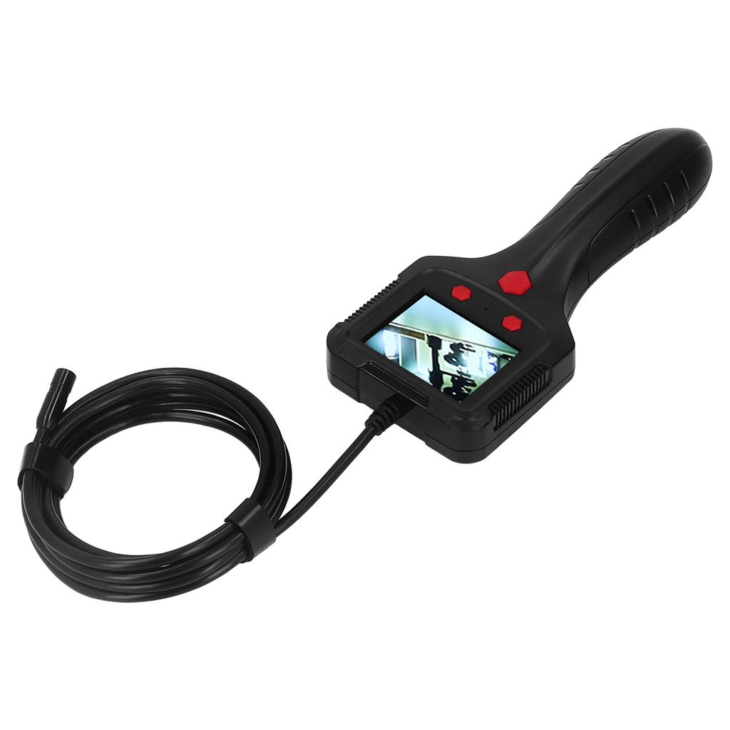 Handheld Endoscope 2.4in HD IPS LCD Screen Waterproof Lens Flexible Cable Portable Pipe Inspection Camera with Light 5V