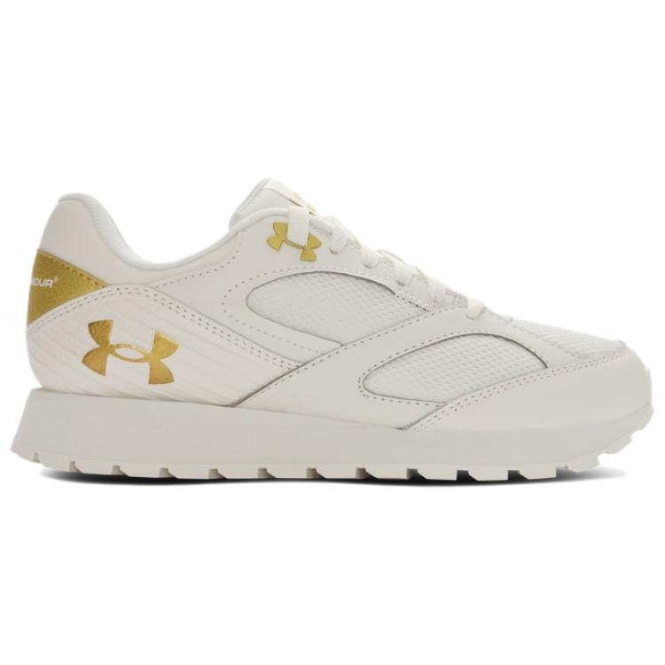 Under Armour Jogger Comfortable Fashion Shock Absorbing Breathable Low Top Lifestyle Casual Shoes Women Sneaker Beige 3028388-115