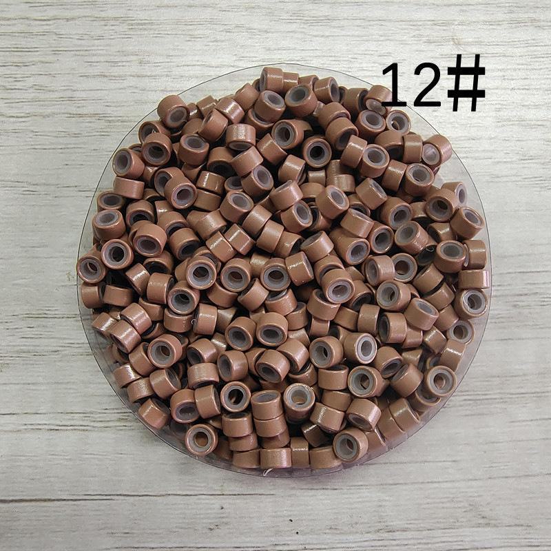 

Бесшовное кольцо для наращивания волос с силиконовой ручкой и золотой проволокой 200 pcs bag