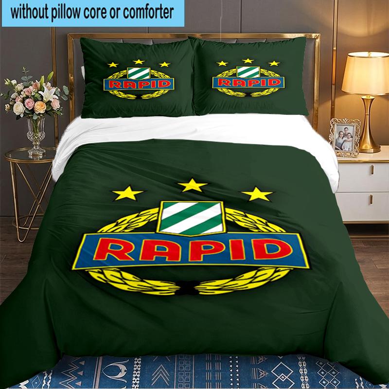 Native Spirit Rapid Ultras 3-teiliges Bettwäsche-Set, Ideal für 1 Bettbezug und 2 Kissenbezüge, Perfekt als Geschenk für Fans, Ideal für Schlafzimmer, Studentenwohnheim