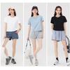 MJ STYLE Pure Cotton Short-Sleeve T-Shirt for Women, Summer 2026, Cropped Regular Shoulder Slimming Casual Versatile Petite Half-Sleeve Top