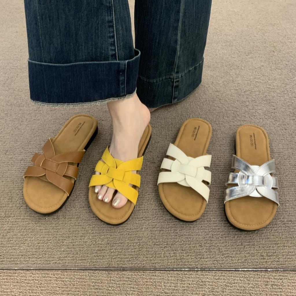 Fashion Shoes Slippers Flat Slides Slipers Women Summer Rubber 2025 Soft Concise  Shoes Women Slippers Summer Pantofle Slides Soft 2025