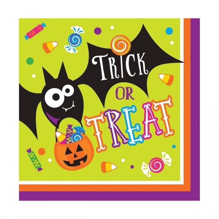Trick Or Treat Halloween Napkins (Pack of 16)