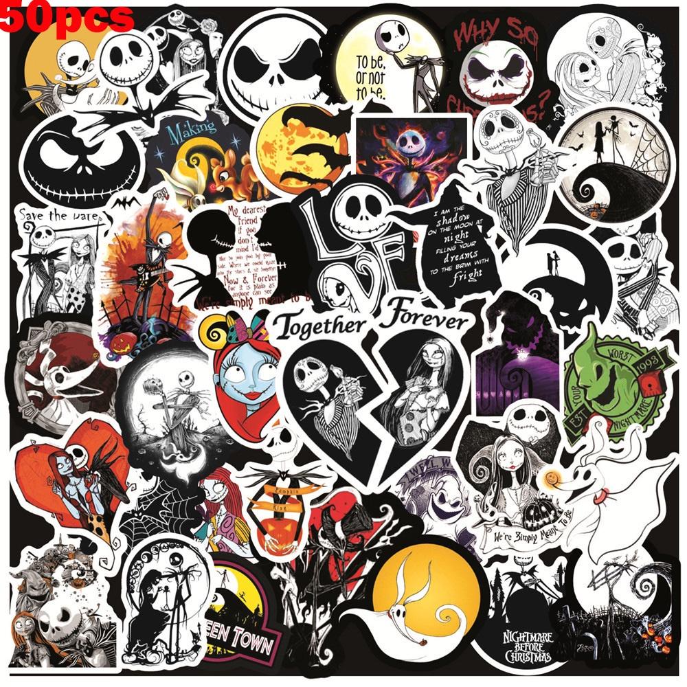 Vibrant The Nightmare Before Christmas Stickers Set For Laptops And Luggage