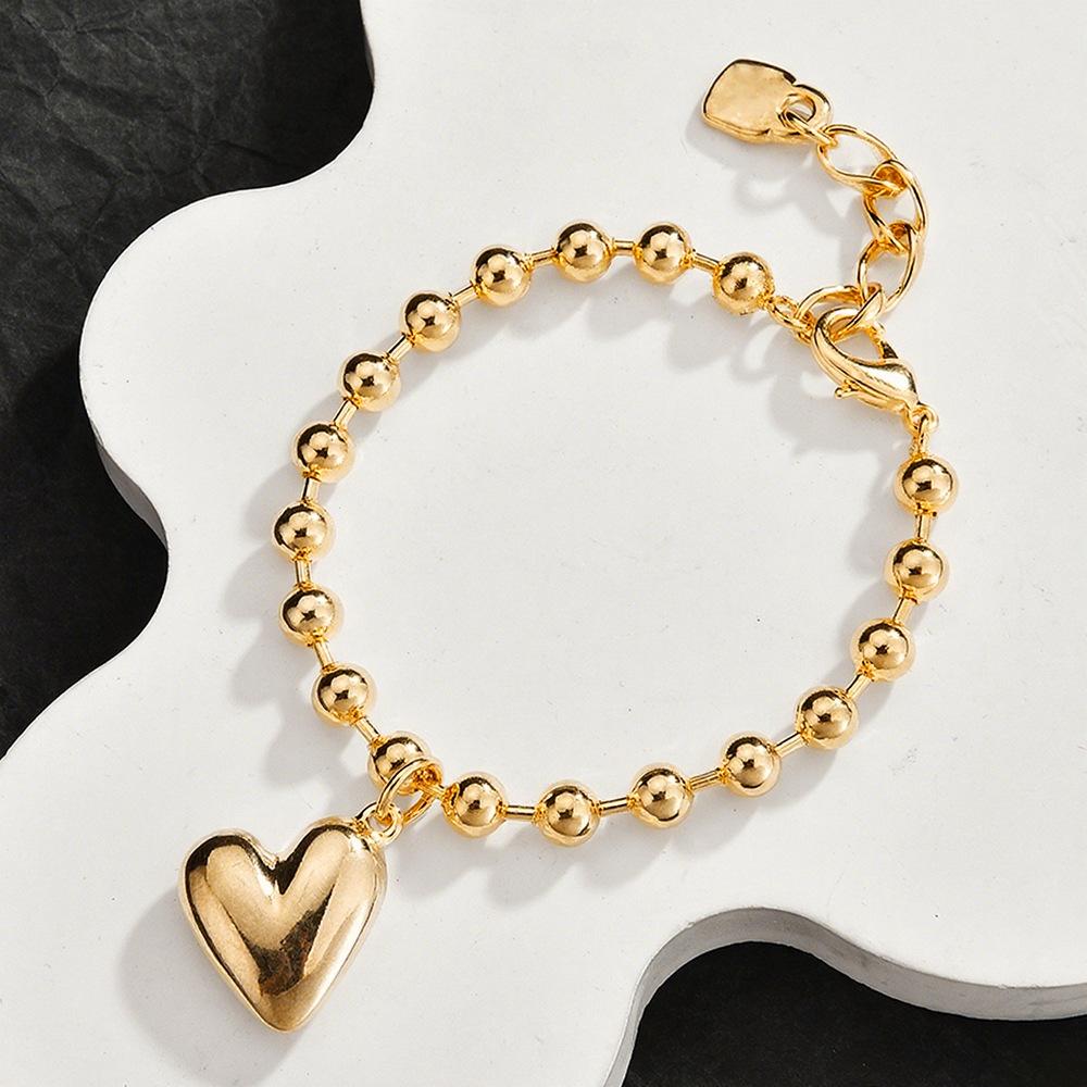 Spain Russia Crystal Love Broken Silver Bracelet Fashion Textured Jewelry
