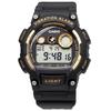 CASIO Standard Digital Men's Watch with Vibration Function W-735H-1A2V Overseas Model Black × Gold