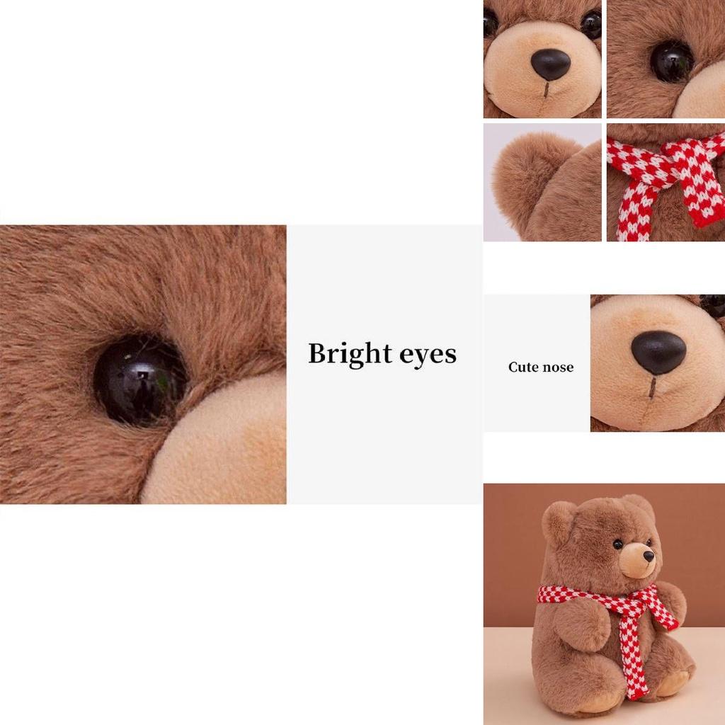 Snuggly Baby Bear Plush Toy Stuffed Doll Christmas Children Gift Home Decor Pillow